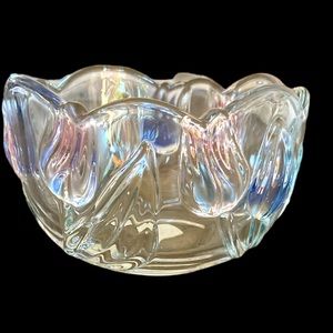 Vintage Mikasa 5” colored glass bowl. Excellent condition